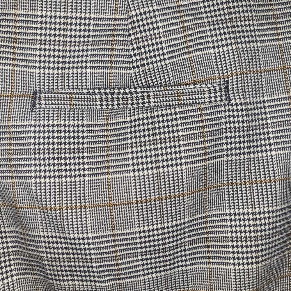 Zara Woman Gray Plaid Tailored Slim Leg Pants Size 6 - Picture 5 of 7